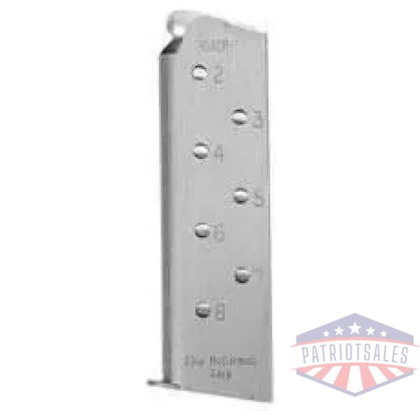 Chip McCormick Shooting Star Officer's 1911 Handgun Magazine w Pad .45 ACP Stainless Steel 7/rd