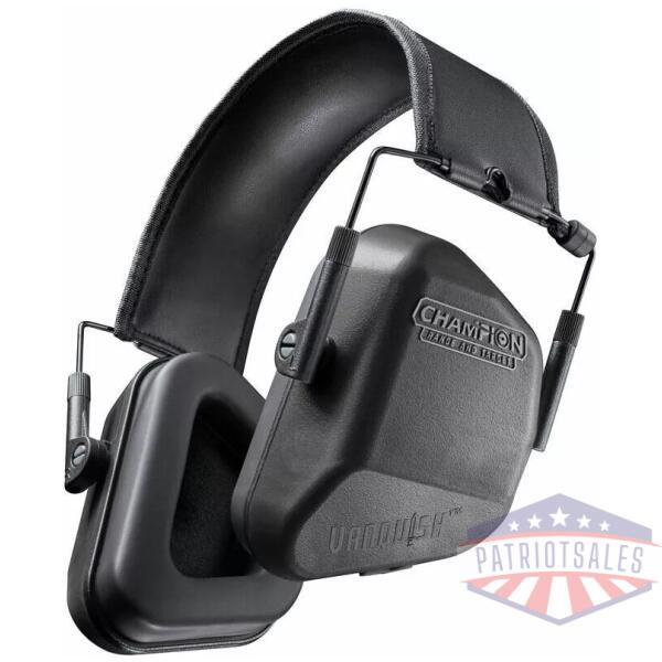 Champion Vanquish Passive Ear Muffs 24 NRR Black