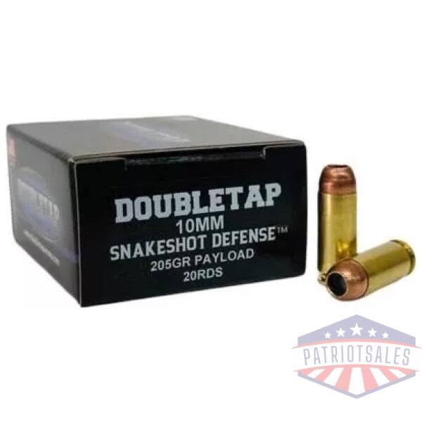 Double Tap DT SnakeShot Defense Ammunition 10mm Auto 135gr+#9 JHP 20/ct