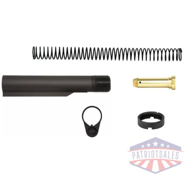 TacFire AR-15 6-Position Mil-Spec Buffer Tube Kit with Standard End Plate
