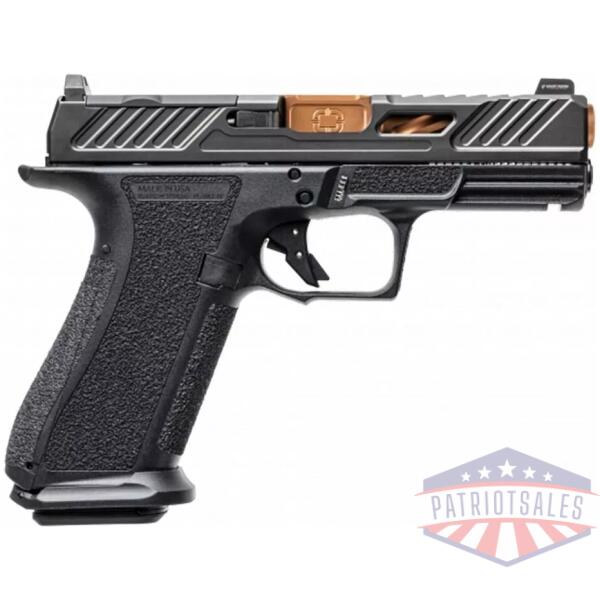 Shadow Systems XR920 Elite Slide Optic Handgun 9mm Luger 10rd Magazines (2) 4" Bronze Barrel Black