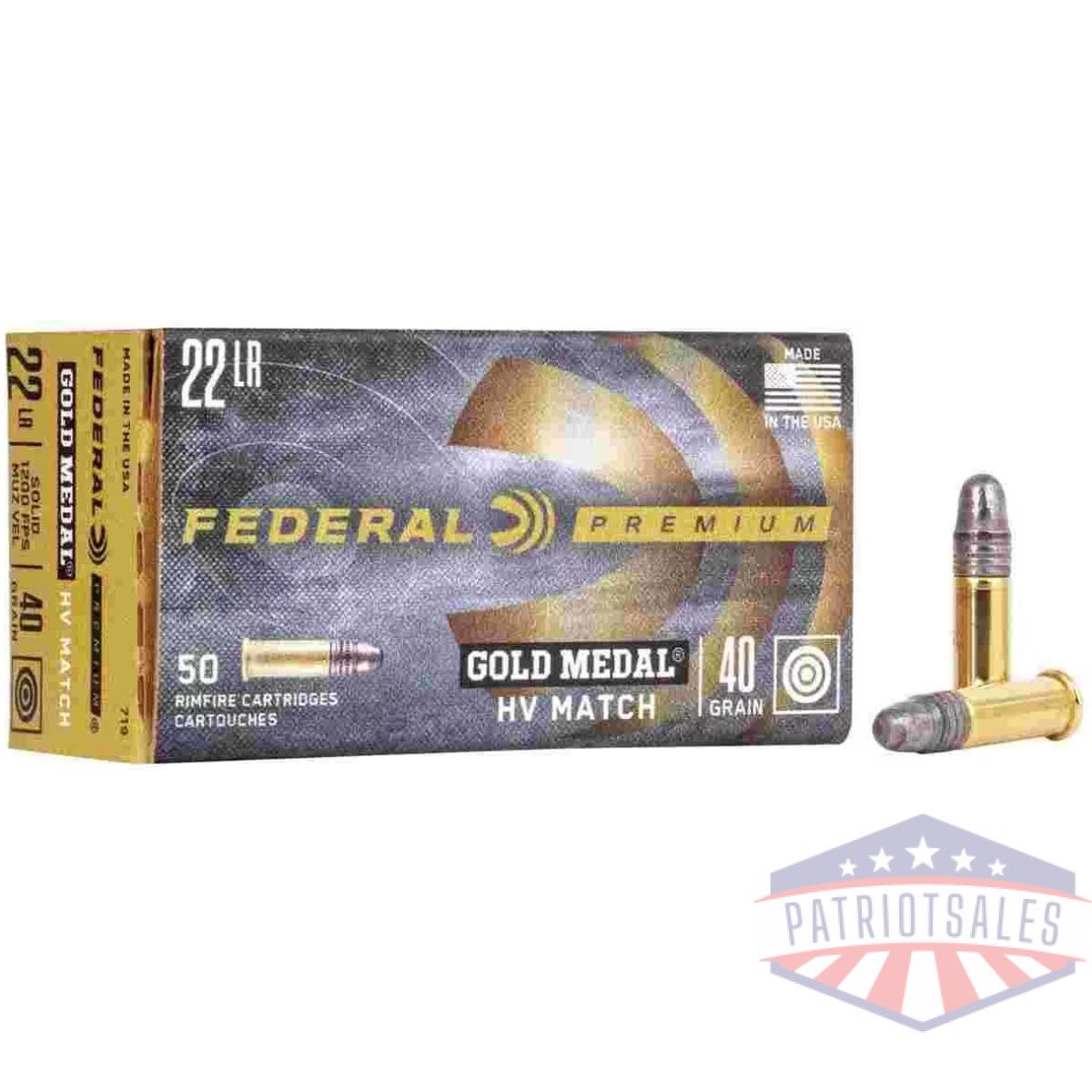 Https3a2f2fmedia. Chattanoogashooting. Com2fimages2fproduct2ffa7192ffa719_1 - federal premium gold medal hv rimfire ammunition. 22 lr 40 gr sld 1200 fps 50/box - https3a2f2fmedia. Chattanoogashooting. Com2fimages2fproduct2ffa7192ffa719 1