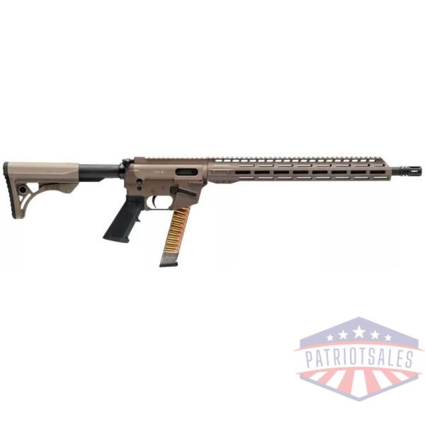 Freedom Ordnance FX9 AR Rifle 9mm Luger 33rd Magazine 16" Barrel FDE