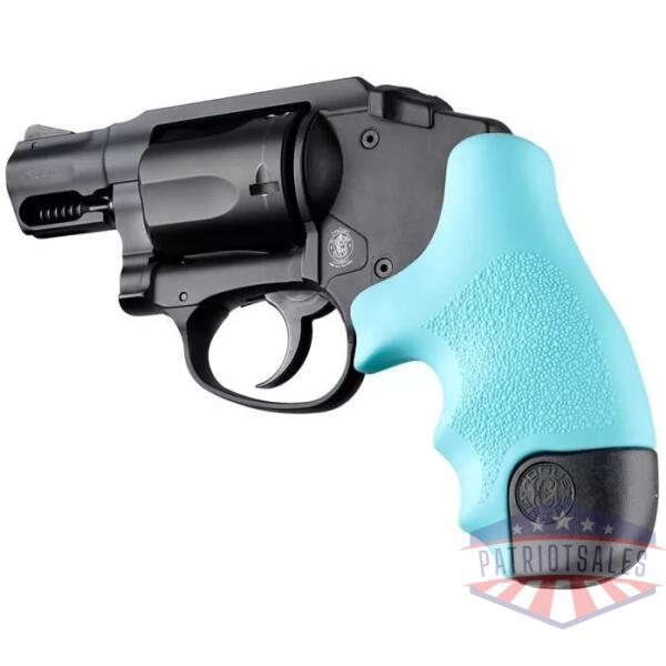 Hogue Rubber Tamer Grip for S&W J Frame Round Butt Centennial/Polymer Bodyguard -Aqua