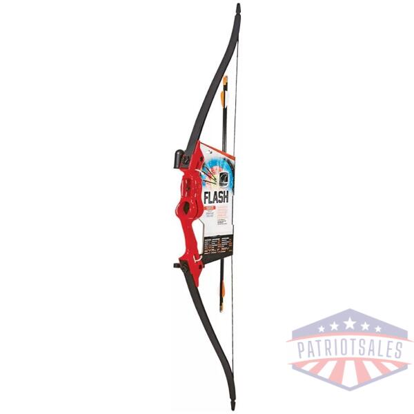 Bear Archery Traditional Youth Bow Flash 18lb Ambidextrous Red