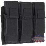 TacShield Triple Universal Pistol Molle Pouch-Black