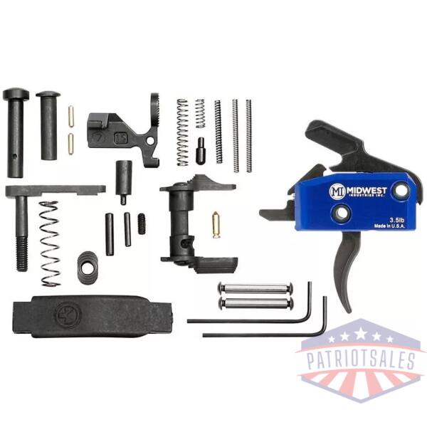 Midwest Industries Drop In Trigger Kit with Lower Parts Ambi Safety Black