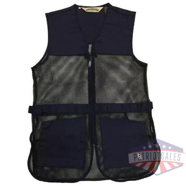 Bob Allen Full Mesh Dual Pad Shooting Vest Navy Blue L