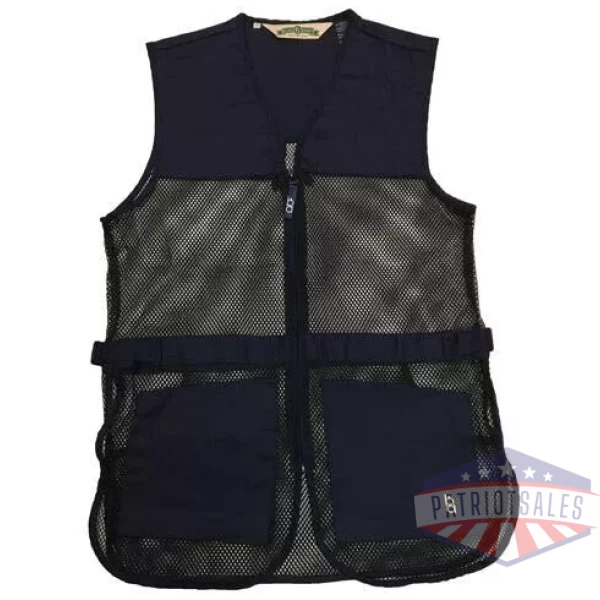 Bob Allen Full Mesh Dual Pad Shooting Vest Navy Blue L