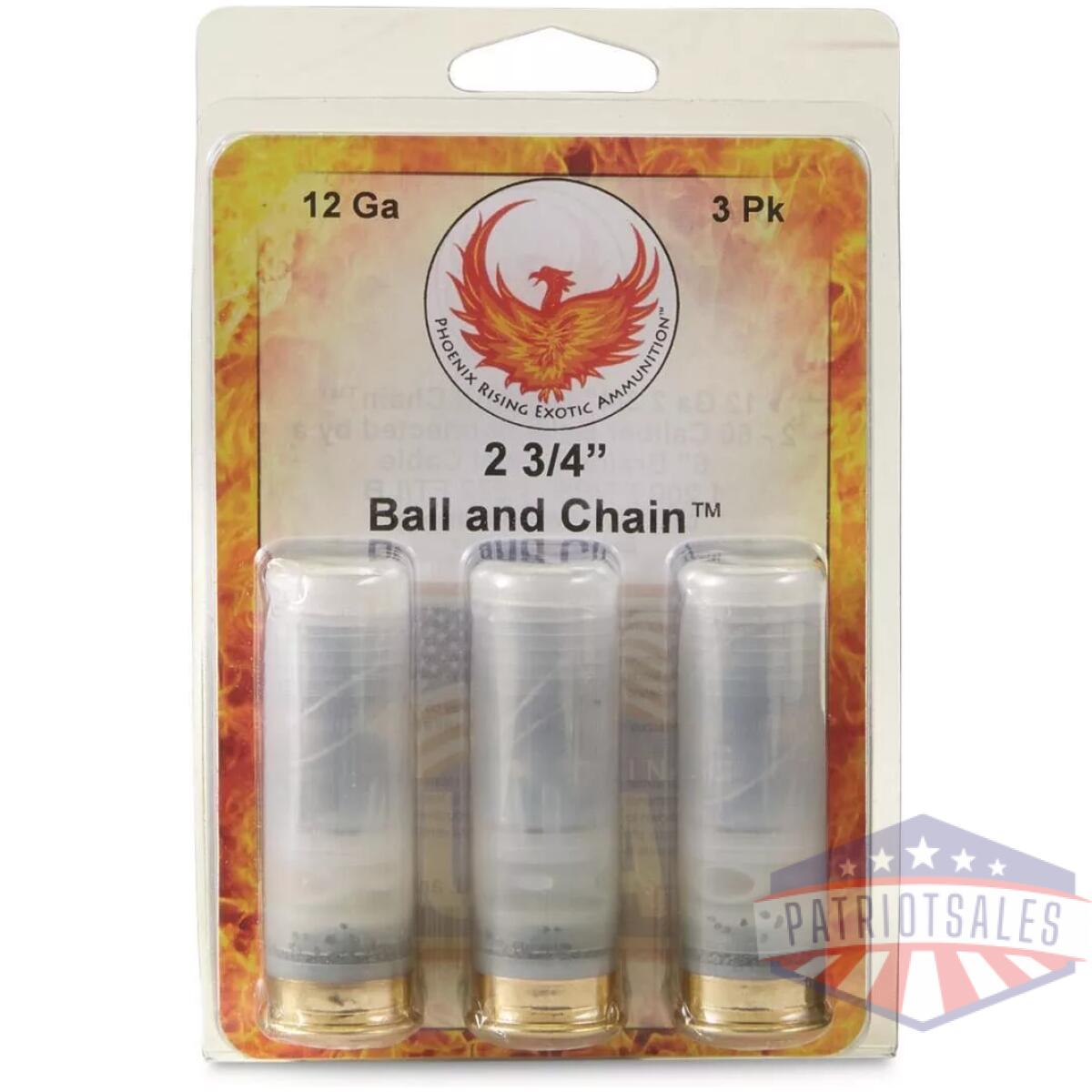 Https3a2f2fmedia. Chattanoogashooting. Com2fimages2fproduct2fppprballandchain2fppprballandchain. Webp - phoenix rising ball & chain shotshells 2- 60 cal balls connected with 6'' cable 12ga 2-3/4" 1200 fps 3/ct - https3a2f2fmedia. Chattanoogashooting. Com2fimages2fproduct2fppprballandchain2fppprballandchain