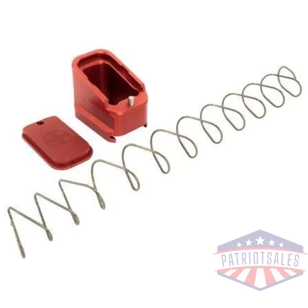 Shield Arms Magazine Extension +5/+4 for Glock 17/22/34/35/19X/45 Red