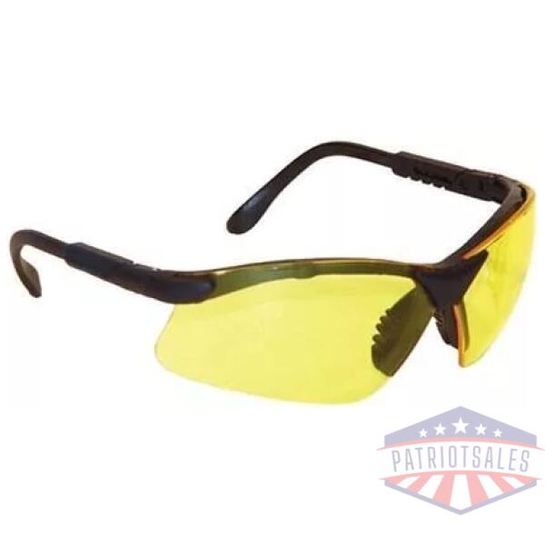 Radians Revelation Sporting Goods Shooting Glasses Black with Amber Lens