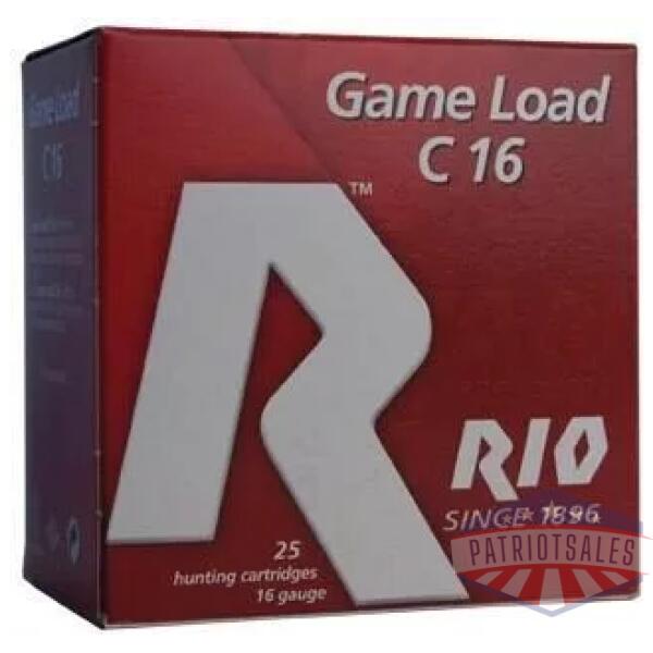 Rio Field 16 ga 2 3/4" 3 dr 1 oz #8 1300 fps - 25/box