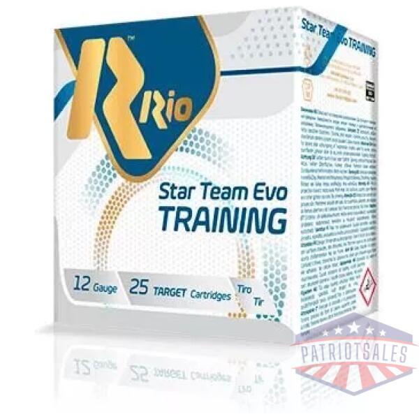 Rio Star Team Evo Target 24 Gram Shotshells 12ga 2-3/4" 7/8oz 1340 fps #7.5 Shot 25/ct