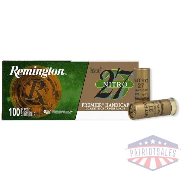 Remington Nitro 27 Target Shotshells 12 ga 2-3/4 in 1-1/8 oz #7.5 1235 fps 100/ct