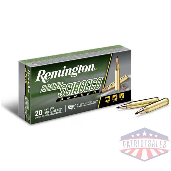 Remington Premier Scirocco Rifle Ammunition 30-06 Springfield 150 gr PT 2910 fps 20/ct