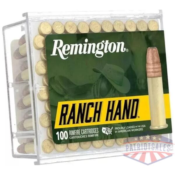 Remington Ranch Hand Rimfire Ammunition .22LR 38gr PHP 1340 fps 100/ct