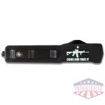 Templar Knives Premium Weighted Come and Take It Slim Knife 3-1/8" Drop Point Blade Black