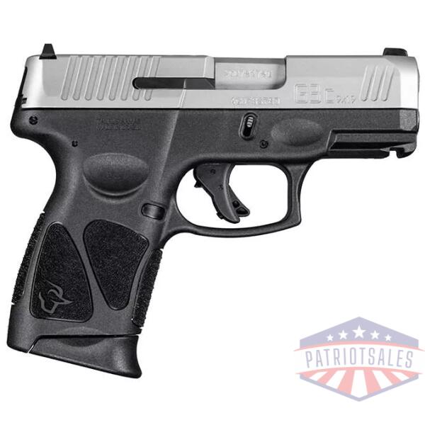 Taurus G3C Handgun 9mm Luger 12rd Magazines(2) 3.26'' Barrel Stainless Slide/Black Grip