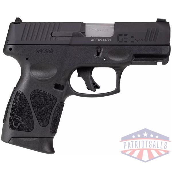 Taurus G3c Tenifer Handgun 9mm Luger 12rd Magazines 3.2" Barrel Black Finish No Manual Safety