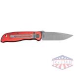 Sarge Knives Red Diamond Folding Knife 3-1/4" Drop Point Blade Red