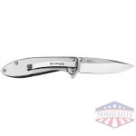 Sarge Knives Hawk Swift Assist Folder Knife 3-1/8" Clip Point Blade Chrome