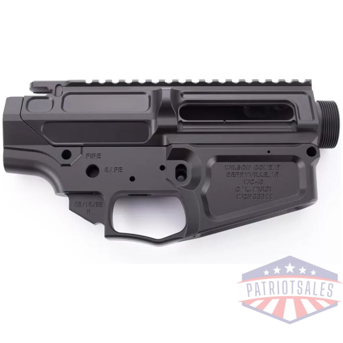 Wilson combat ar-10 receiver set lower/upper matched set billet with lightweight upper black - image 1