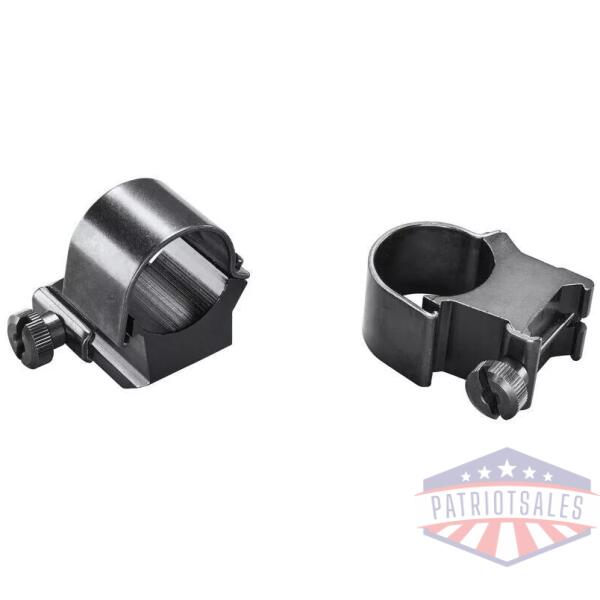 Weaver 1" Ring Detachable Top Mount Medium EXT Black Clam