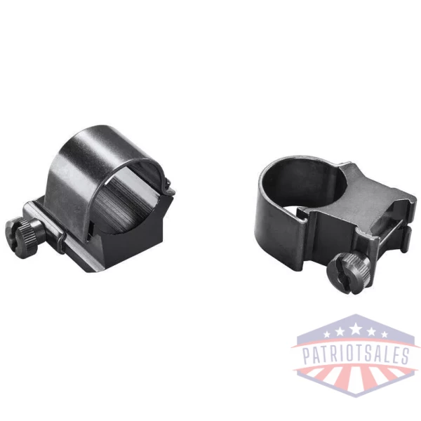 Weaver 1" Ring Detachable Top Mount Medium EXT Black Clam