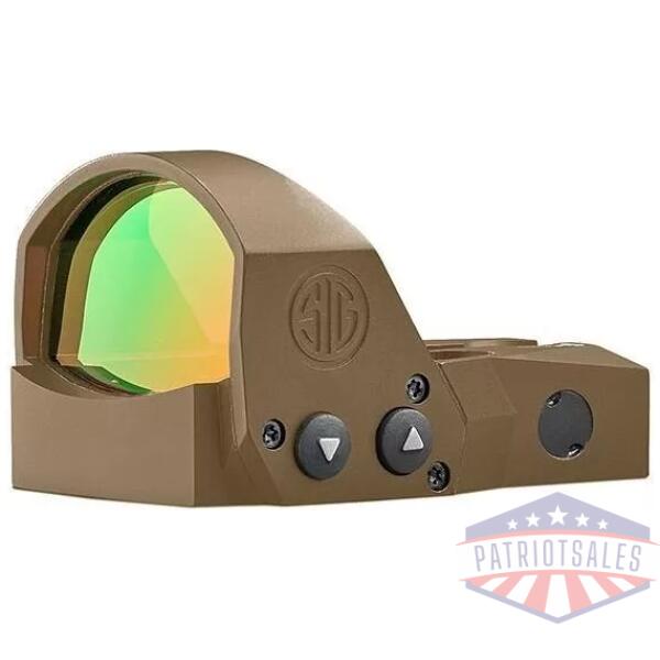 Sig Sauer Romeo1PRO Open-Reflex Red Dot Sight 1x30mm 6MOA Adj Steel Shroud - FDE