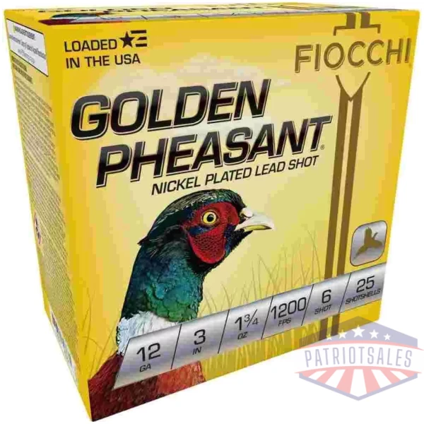 GOLDEN PHEASANT NP 12ga 3" 1 3/4oz #6 1200fps 25RD