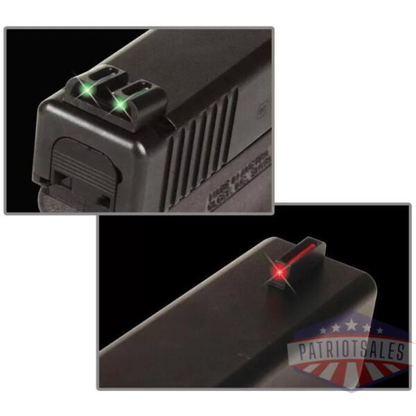 Truglo Fiber-Optic Sights Fit Sig #8 Front / #8 Rear - Front Red/Rear Green