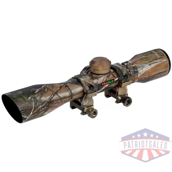 Truglo Compact Shotgun Rifle Scope - 4x32mm Diamond Ballistic Realtree APG