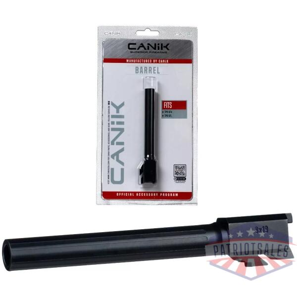 Canik Steel Drop in Barrel for Select Canik Pistols Fluted Full Size Black