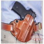 DESANTIS SPEED SCABBARD HOLSTR - RH OWB LEATHER SF XDM 3.8" TAN