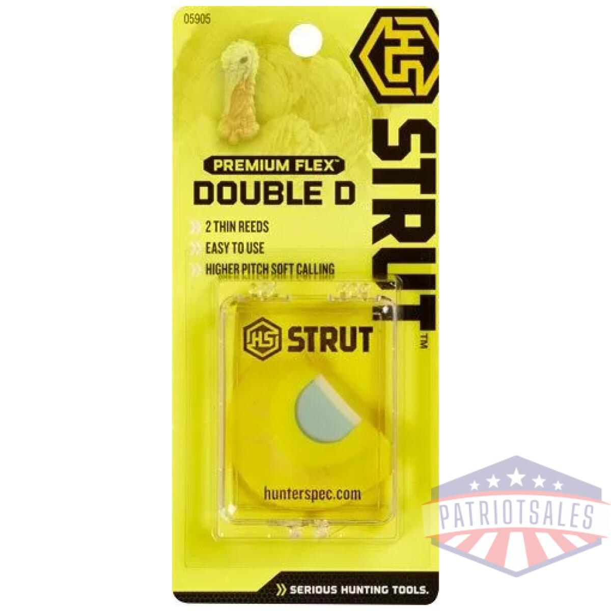 05905z_pckage - hs strut turkey call diaphragm - prem flex double d - 05905z pckage