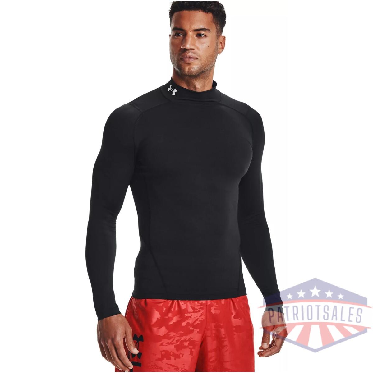 1369606001lg-1 - men's heatgear mock long sleeve - 1369606001lg 1