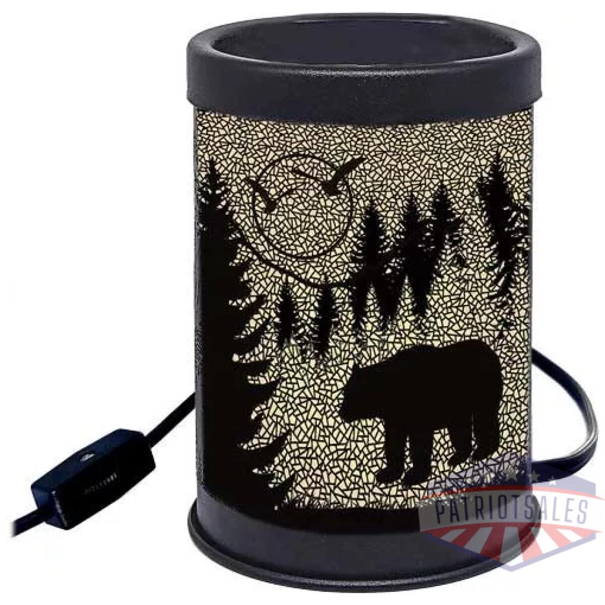 2881 - rivers edge bear silhouette - candle warmer - 2881