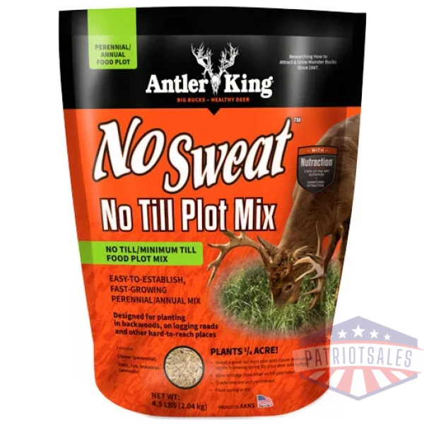 ANTLER KING NO-SWEAT NO-TILL - 1/4 ACRE 4.5LB SPRING/FALL