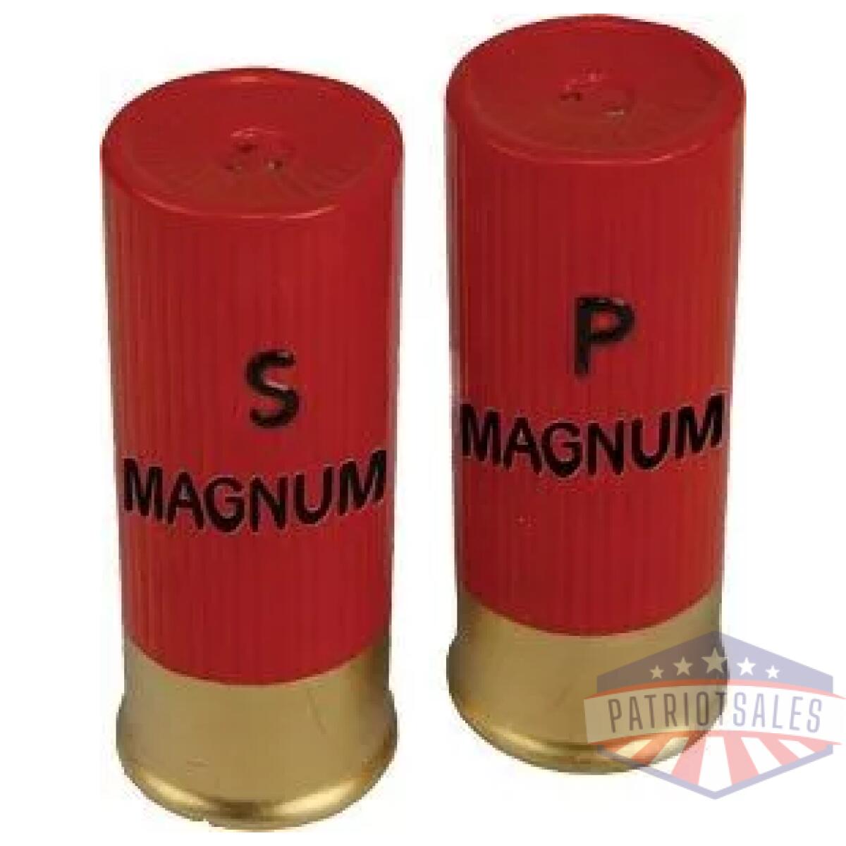 518z - rivers edge shotshell shaped - salt & pepper shakers - 518z