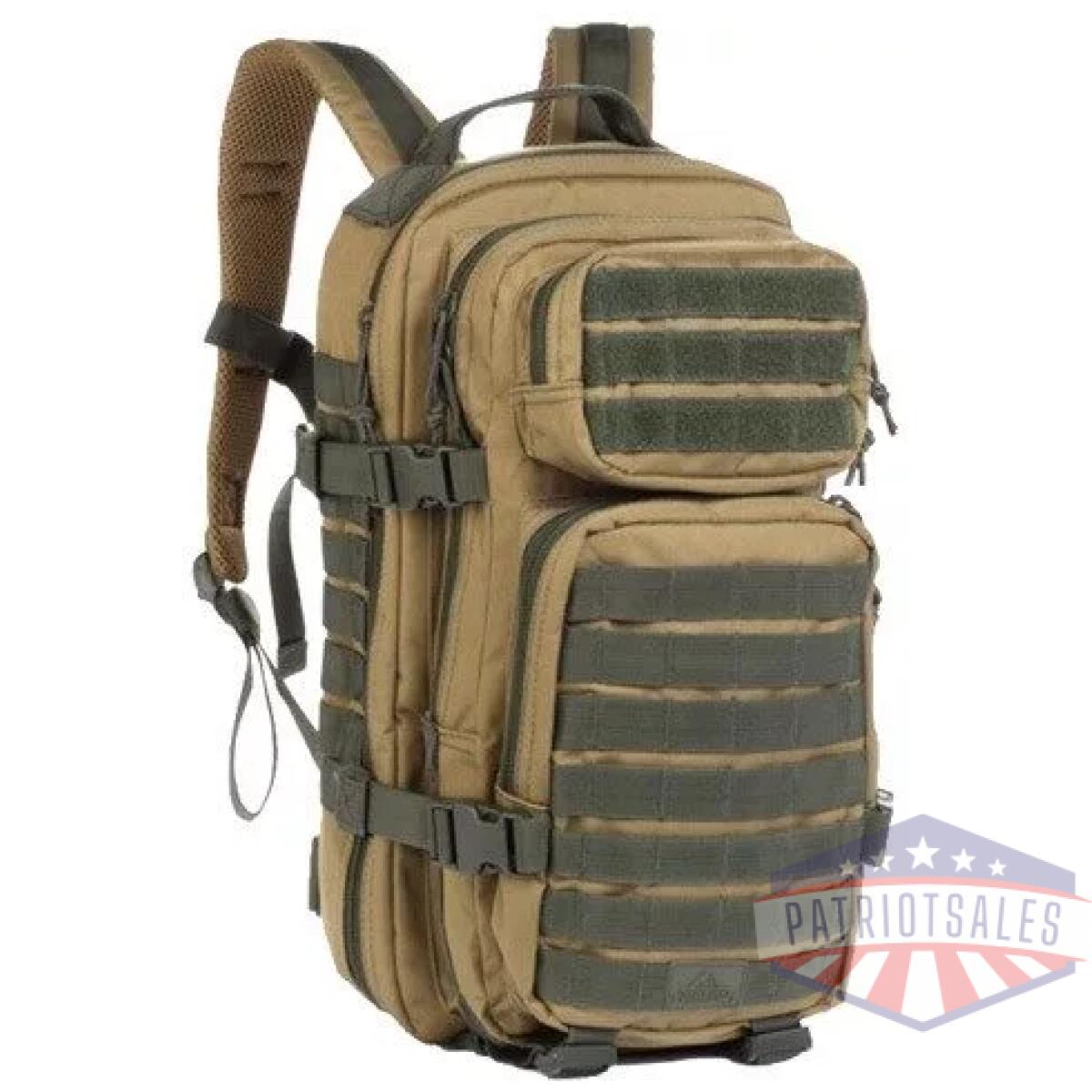 80136co - red rock rebel assault pack - coyote w/ olive webbing - 80136co