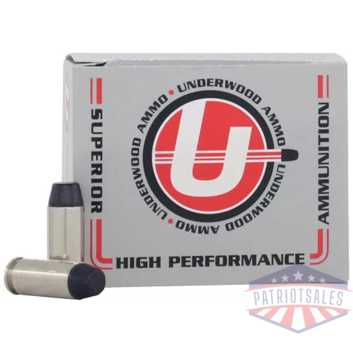 A242 - underwood 10mm 220gr hard cast - lead-fn 20rd 10bx/cs - a242
