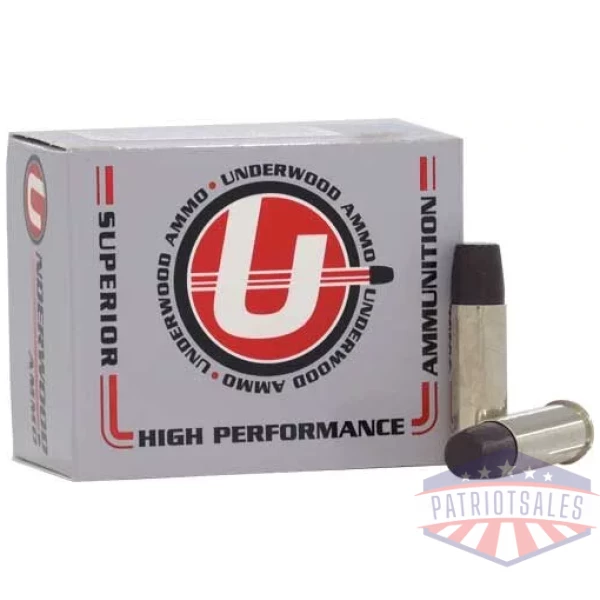 UNDERWOOD 44 REM MAG +P+ 340GR - LEAD-FN 20RD 10BX/CS