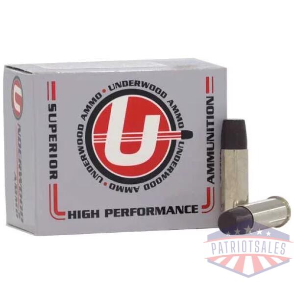 UNDERWOOD 44 REM MAG +P+ 340GR - LEAD-FN 20RD 10BX/CS