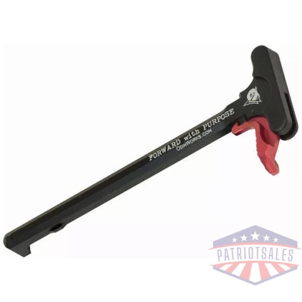 ODIN EXTENDED CHARGING HANDLE - RED FOR AR-15