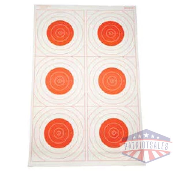 ACTION TGT BLSEYE MILI RED 100PK