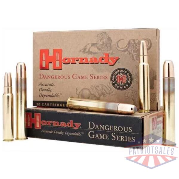 HORNADY 416 RUGER 400GR BONDED - DGX 20RD 6BX/CS