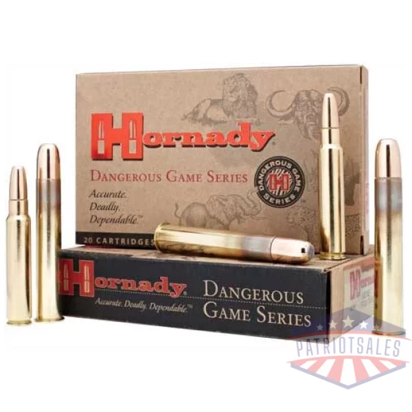 HORNADY 416 RUGER 400GR BONDED - DGX 20RD 6BX/CS