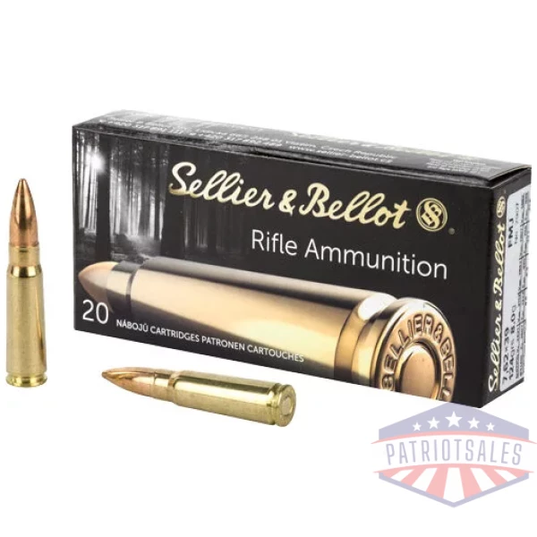 S&B 7.62X39 123GR FMJ - 20RD 30BX/CS