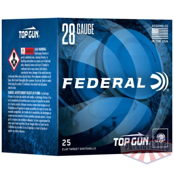 FEDERAL TOP GUN 28GA 2.75" 3/4 - OZ #7.5 1330FPS 250RD CASE LOT